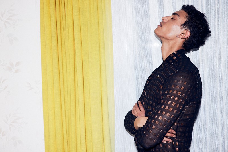 yellow curtain by Tim Thiel