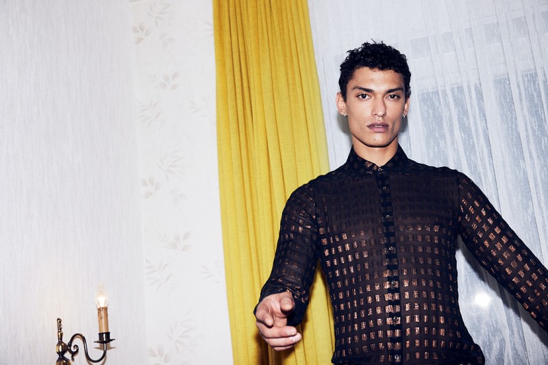 yellow curtain by Tim Thiel