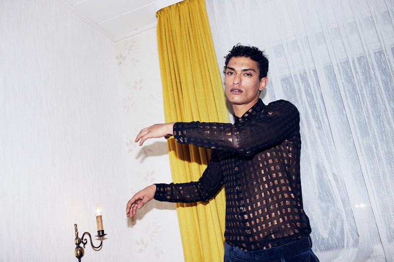 yellow curtain by Tim Thiel